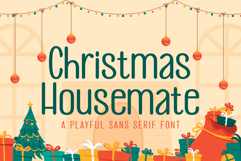 Christmas Housemate | A Natural Sans Serif Font Product Image 1