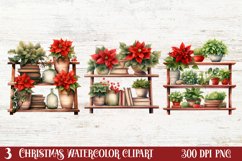 Christmas Houseplants Clipart Sublimation Product Image 1