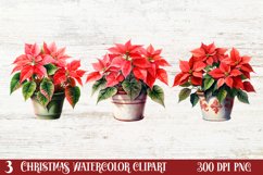 Christmas Houseplants Clipart Sublimation Product Image 1