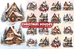 Christmas Houses Clipart Sublimation Bundle, Christmas houses Clipart, Christmas houses Clipart Bundle, Christmas houses, Christmas houses Watercolor, Watercolor Christmas houses, Christmas houses Sublimation, Christmas houses Clip Art, Christmas houses S