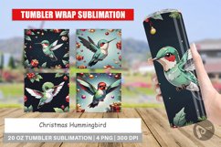 Tumbler Wrap Cartoon Christmas Hummingbird Product Image 1