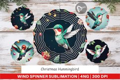Wind Spinner Cartoon Christmas Hummingbird Product Image 1