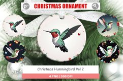 Christmas Ornaments Cartoon Christmas Hummingbird Product Image 1