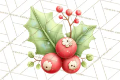 Christmas Icons Clipart PNG, Festive Holiday Clip Art Product Image 3