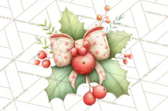 Christmas Icons Clipart PNG, Festive Holiday Clip Art Product Image 4