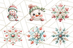 Christmas Icons Clipart PNG, Festive Holiday Clip Art Product Image 2
