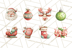 Christmas Icons Clipart PNG, Festive Holiday Clip Art Product Image 4