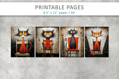 Christmas cat grunge junk journal Product Image 2