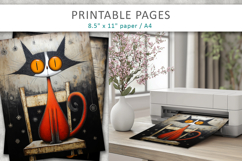 Christmas cat grunge junk journal Product Image 3