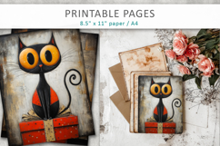 Christmas animal grunge printable pages Product Image 5