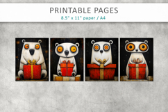 Christmas animal grunge printable designs Product Image 2