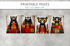 Christmas animal grunge junk journal Product Image 2