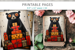 Christmas animal grunge junk journal Product Image 3