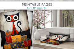 Christmas animal scrapbook, digital paper and journal pages Product Image 3