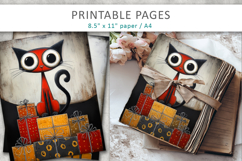 Christmas animal scrapbook, digital paper and journal pages Product Image 4