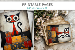 Christmas animal scrapbook, digital paper and journal pages Product Image 5