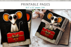 Christmas animal illustrations, digital paper Product Image 1