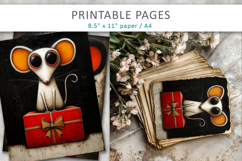 Christmas animal illustrations, digital paper Product Image 5