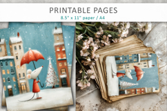 grunge christmas printable pages Product Image 6