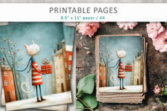 Christmas animal illustrations, printable art Product Image 6