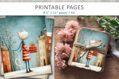 Christmas animal illustrations, printable art Product Image 1