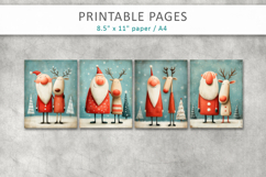 Christmas illustrations, grunge digital paper Product Image 2