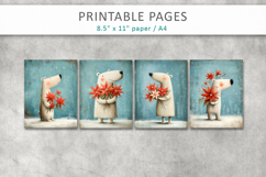 Christmas kids illustration, grunge paper Product Image 2