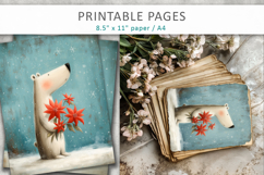 Christmas kids illustration, grunge paper Product Image 7