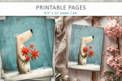 Christmas kids illustration, grunge paper Product Image 9
