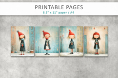Christmas winter illustration, grunge paper Product Image 3
