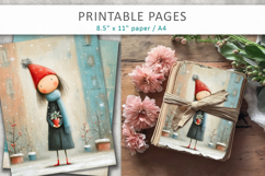 Christmas winter illustration, grunge paper Product Image 4