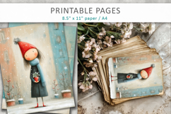 Christmas winter illustration, grunge paper Product Image 6