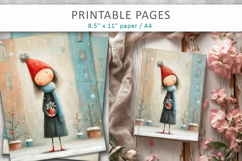 Christmas winter illustration, grunge paper Product Image 8