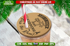 Christmas in July Drink Lids Laser Cut Bundle, Glass Covers Product Image 4