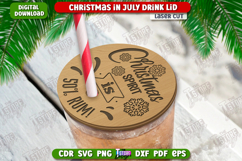 Christmas in July Drink Lids Laser Cut Bundle, Glass Covers Product Image 5