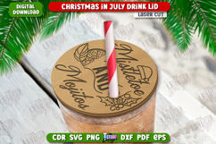 Christmas in July Drink Lids Laser Cut Bundle, Glass Covers Product Image 8