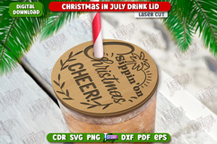 Christmas in July Drink Lids Laser Cut Bundle, Glass Covers Product Image 9