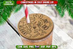 Christmas in July Drink Lids Laser Cut Bundle, Glass Covers Product Image 12