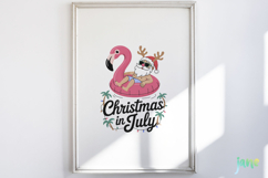 Christmas In July Saying Clipart Product Image 5