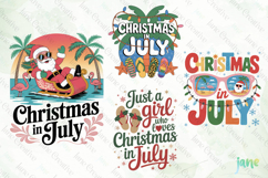 Christmas In July Saying Clipart Product Image 1