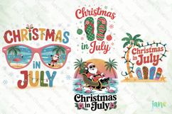 Christmas In July Saying Clipart Product Image 1