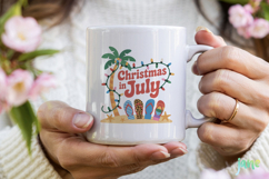 Christmas In July Saying Clipart Product Image 3