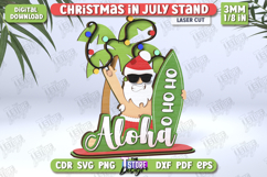 Christmas in July Stand Laser Cut | Summer Christmas | CNC Product Image 1