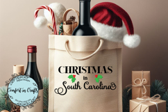 Christmas in South Carolina SVG and Sublimation design Product Image 3