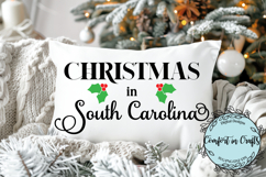 Christmas in South Carolina SVG and Sublimation design Product Image 1