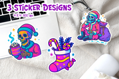 Christmas Iridescent Neon Sticker | Funny Holiday Printable Product Image 1