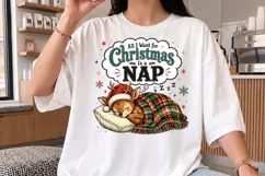 Christmas Is A Nap Cute Deer PNG - Funny Holiday Art Product Image 3