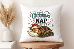 Christmas Is A Nap Cute Deer PNG - Funny Holiday Art Product Image 4