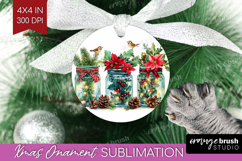 Christmas Jars Xmas Ornament PNG Christmas PNG Sublimation Product Image 1