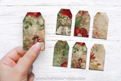 Christmas Printable Junk Journal Scrapbook kit paper sticker Product Image 10